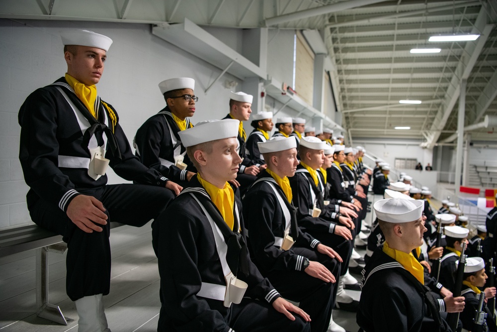 Pass-in-Review at US Navy Recruit Training Command