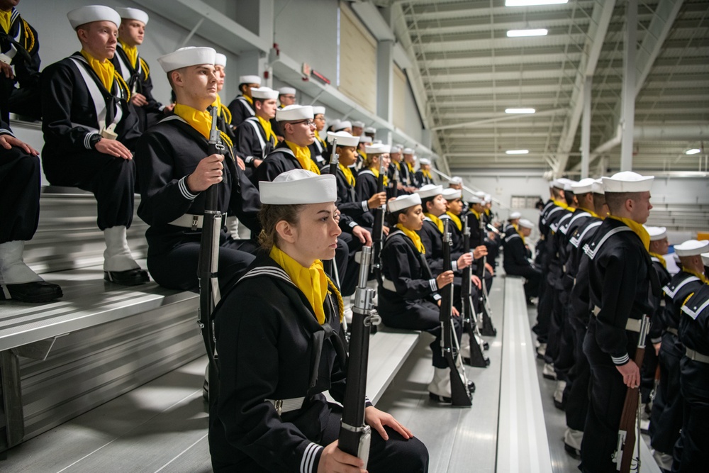 Pass-in-Review at US Navy Recruit Training Command