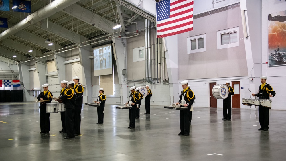 Pass-in-Review at US Navy Recruit Training Command