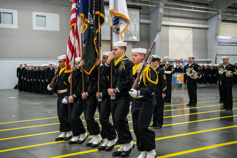 Pass-in-Review at US Navy Recruit Training Command