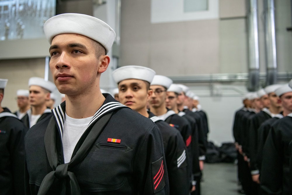 Pass-in-Review at US Navy Recruit Training Command