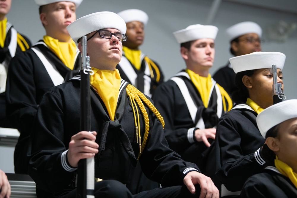 Pass-in-Review at US Navy Recruit Training Command