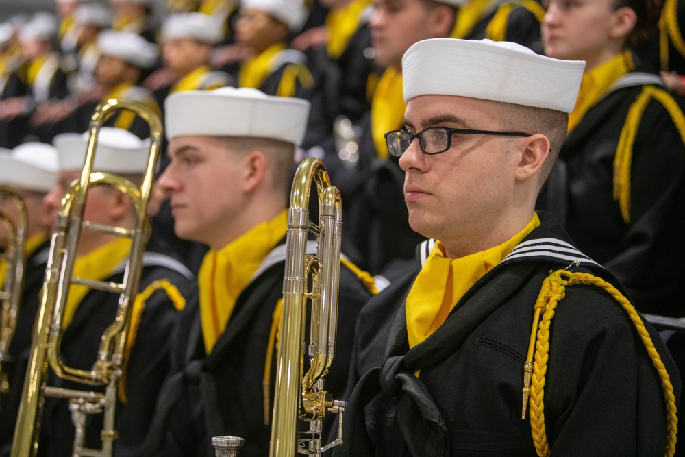 Pass-in-Review at US Navy Recruit Training Command