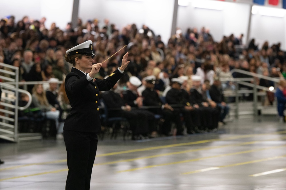 Pass-in-Review at US Navy Recruit Training Command