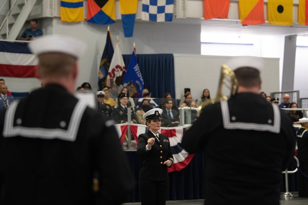 Pass-in-Review at US Navy Recruit Training Command