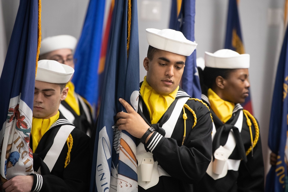 Pass-in-Review at US Navy Recruit Training Command