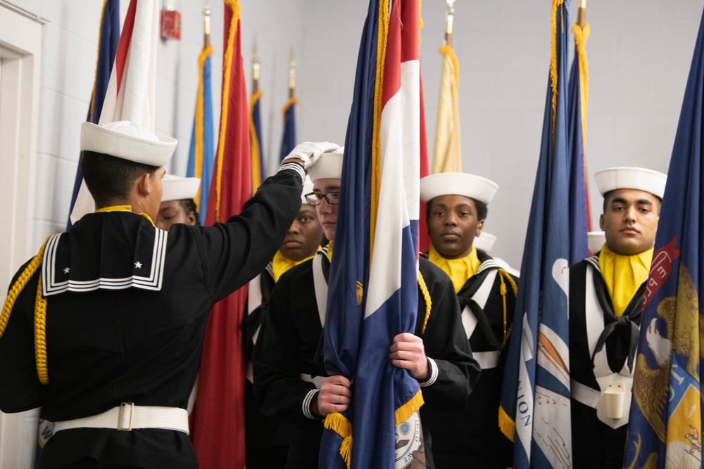 Pass-in-Review at US Navy Recruit Training Command