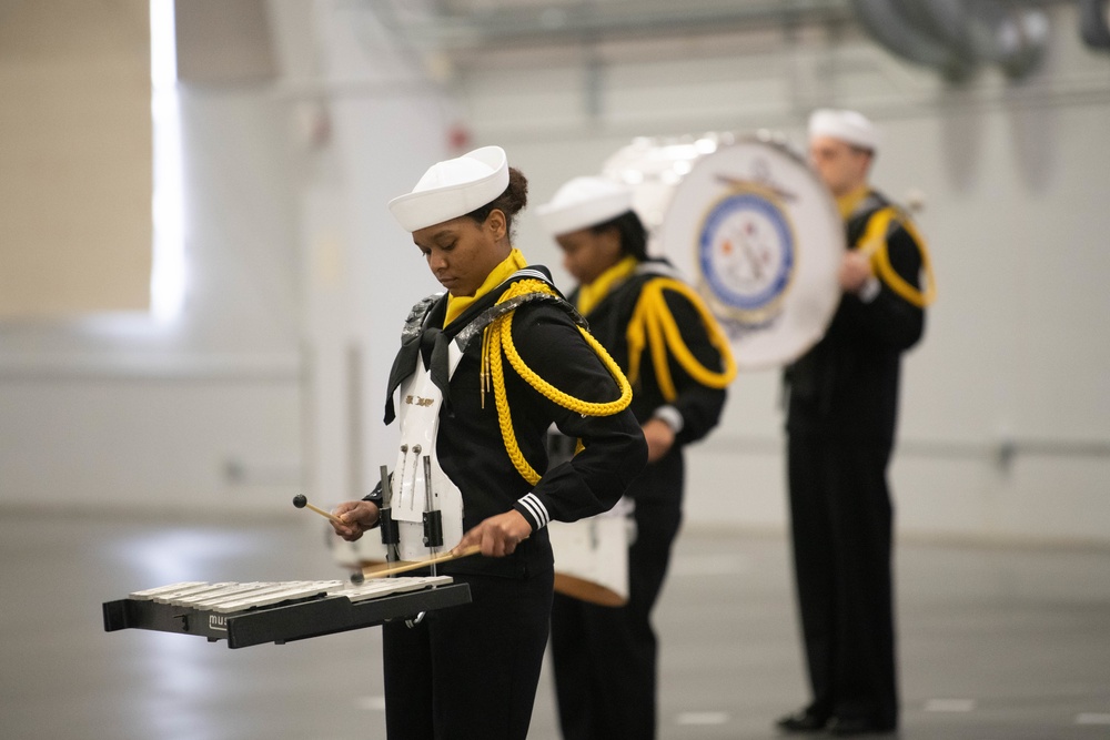 Pass-in-Review at US Navy Recruit Training Command