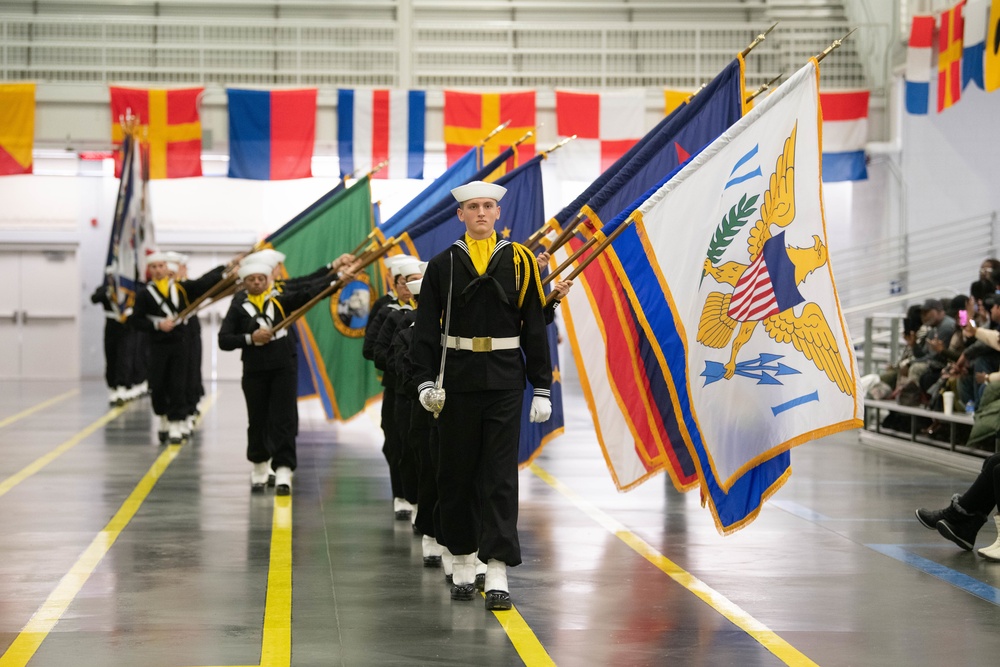 Pass-in-Review at US Navy Recruit Training Command