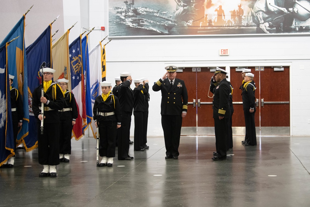 Pass-in-Review at US Navy Recruit Training Command