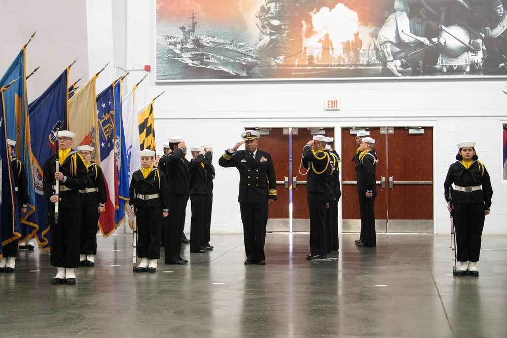 Pass-in-Review at US Navy Recruit Training Command