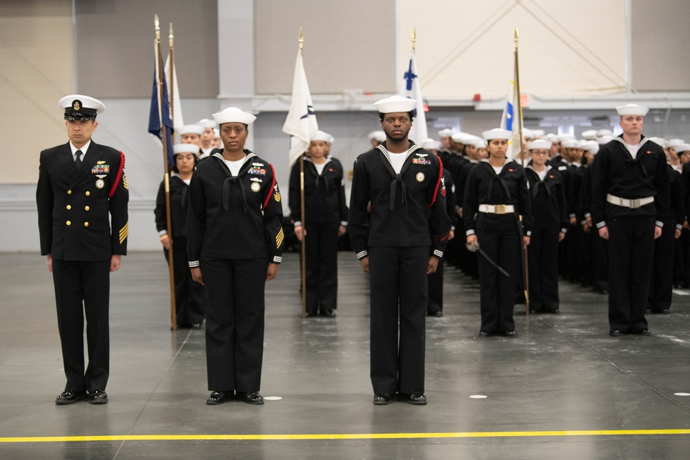 Pass-in-Review at US Navy Recruit Training Command