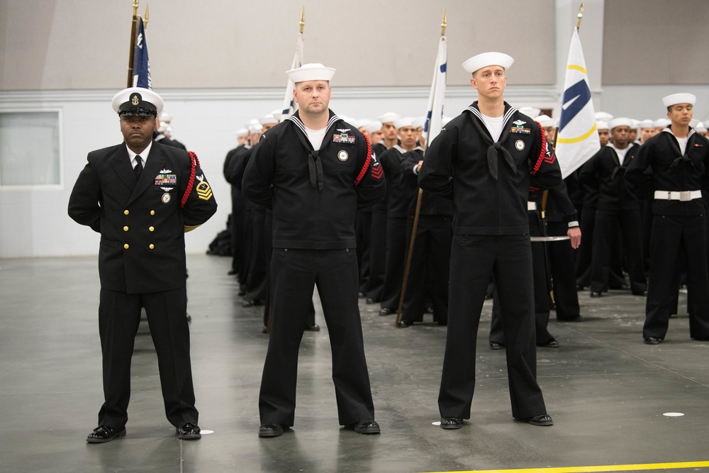 Pass-in-Review at US Navy Recruit Training Command