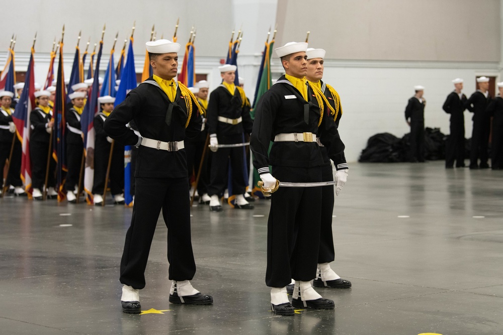 Pass-in-Review at US Navy Recruit Training Command