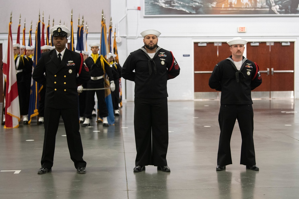 Pass-in-Review at US Navy Recruit Training Command