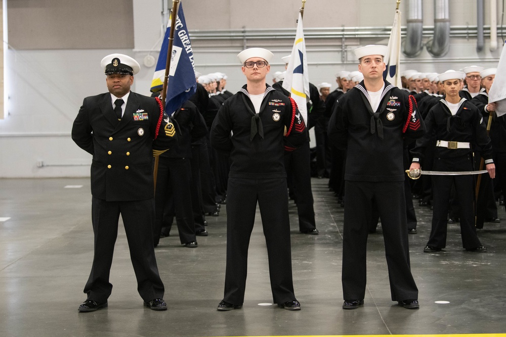 Pass-in-Review at US Navy Recruit Training Command