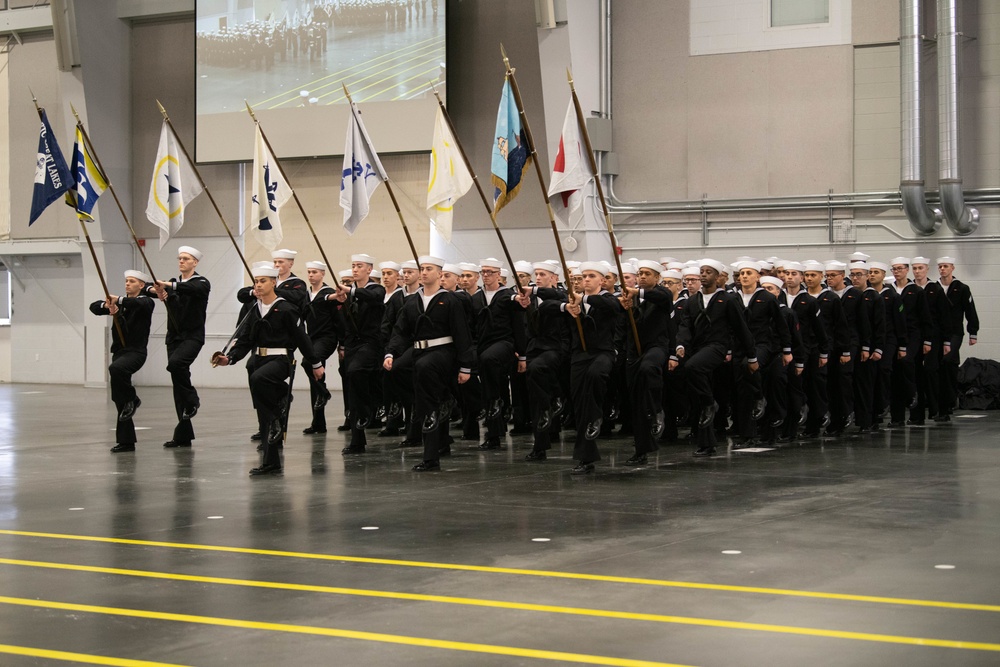 Pass-in-Review at US Navy Recruit Training Command