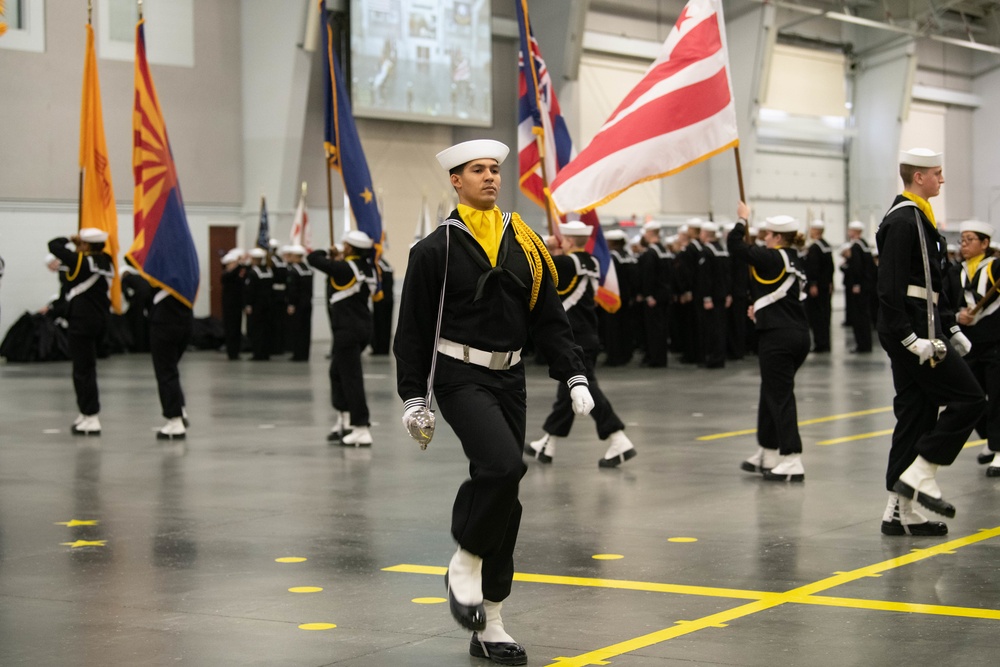 Pass-in-Review at US Navy Recruit Training Command