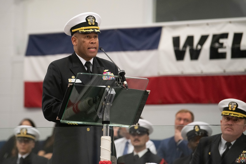 Pass-in-Review at US Navy Recruit Training Command