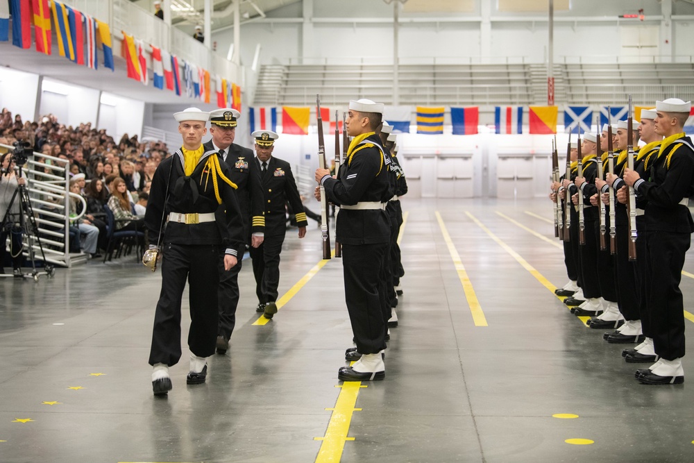 Pass-in-Review at US Navy Recruit Training Command