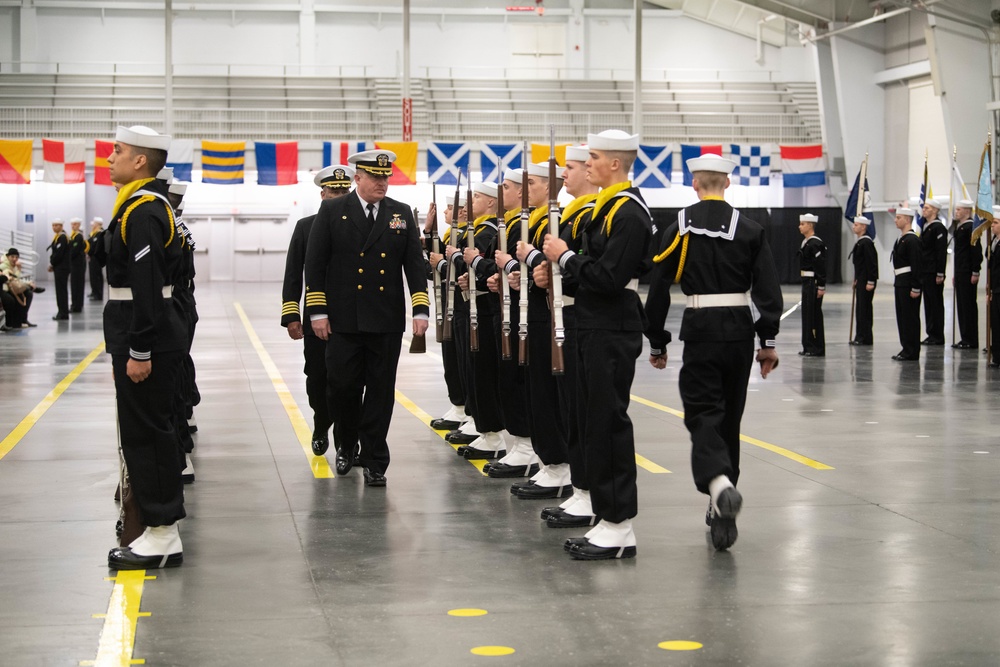 Pass-in-Review at US Navy Recruit Training Command