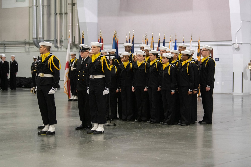 Pass-in-Review at US Navy Recruit Training Command