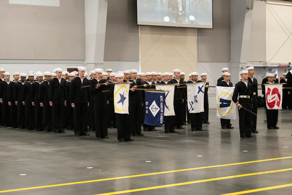 Pass-in-Review at US Navy Recruit Training Command