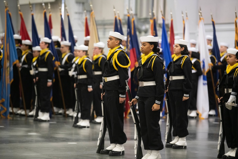 Pass-in-Review at US Navy Recruit Training Command