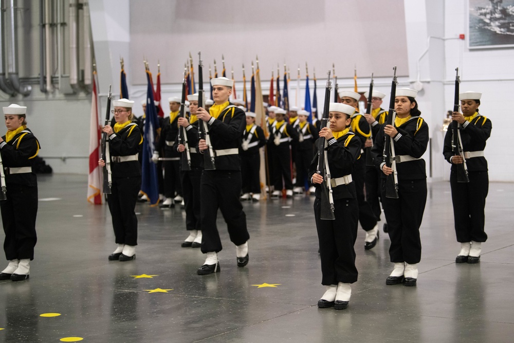 Pass-in-Review at US Navy Recruit Training Command