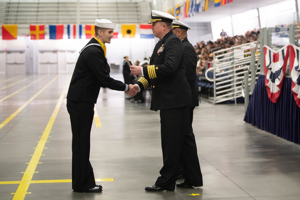 Pass-in-Review at US Navy Recruit Training Command