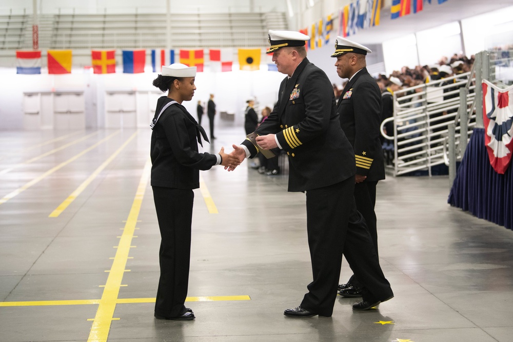 Pass-in-Review at US Navy Recruit Training Command