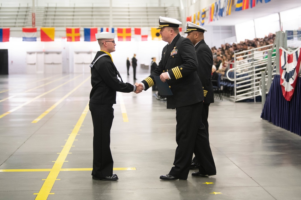 Pass-in-Review at US Navy Recruit Training Command