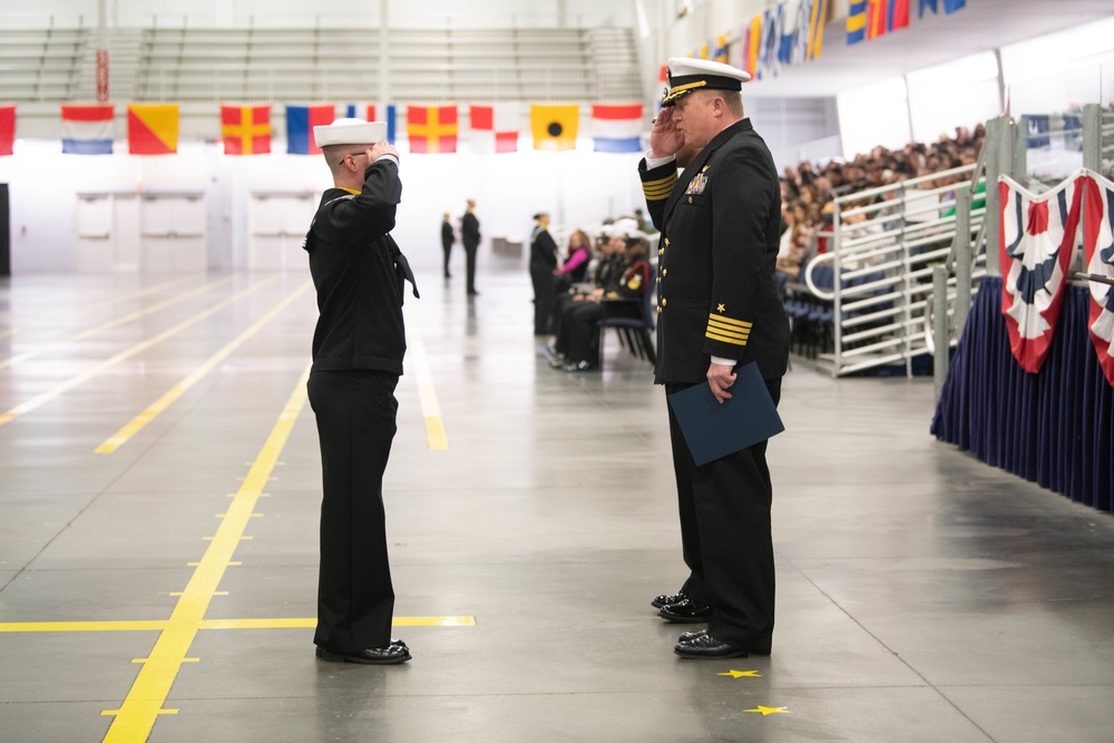 Pass-in-Review at US Navy Recruit Training Command