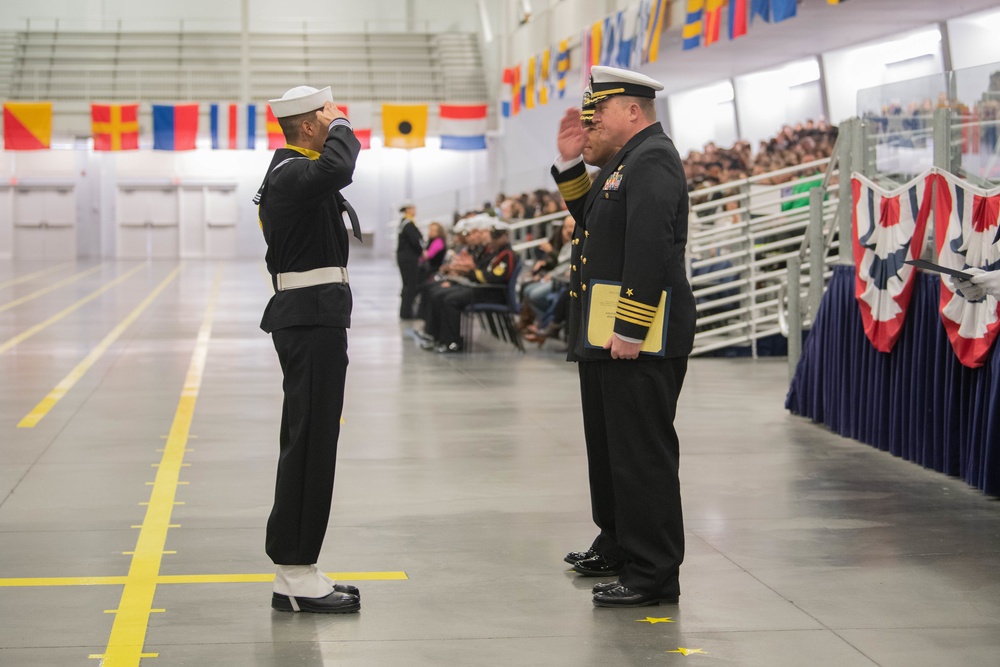 Pass-in-Review at US Navy Recruit Training Command