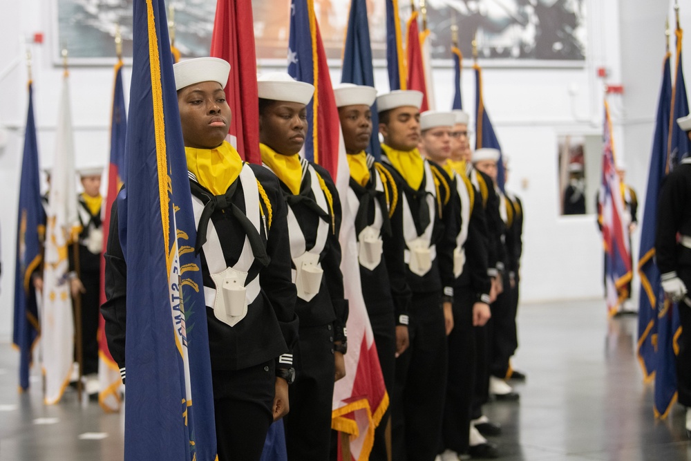 Pass-in-Review at US Navy Recruit Training Command