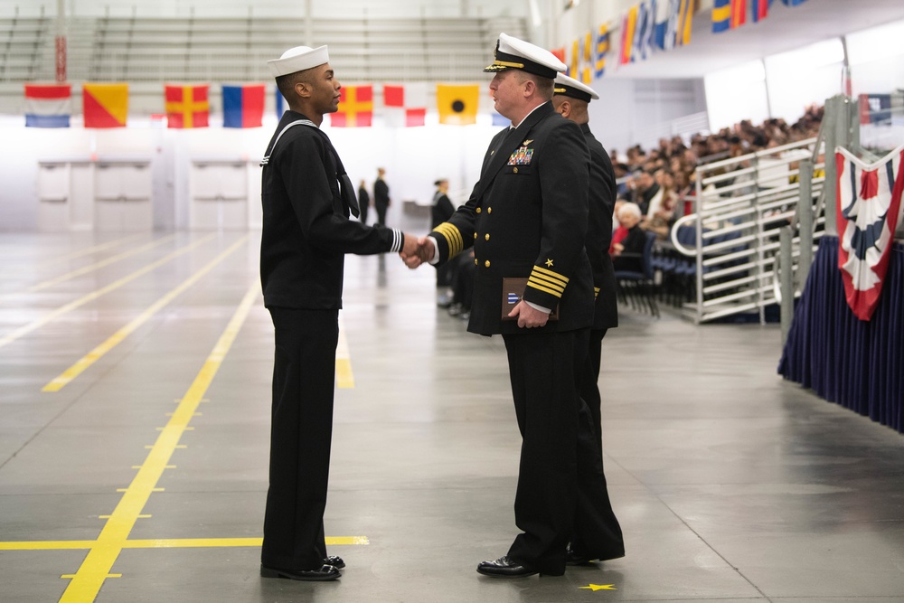 Pass-in-Review at US Navy Recruit Training Command