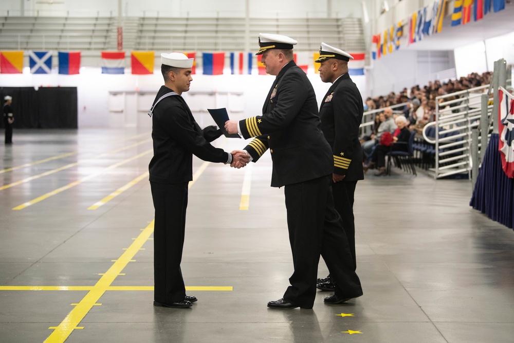 Pass-in-Review at US Navy Recruit Training Command