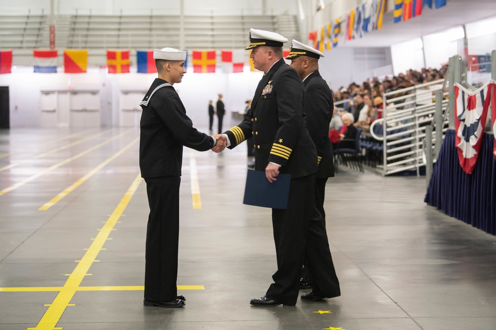 Pass-in-Review at US Navy Recruit Training Command