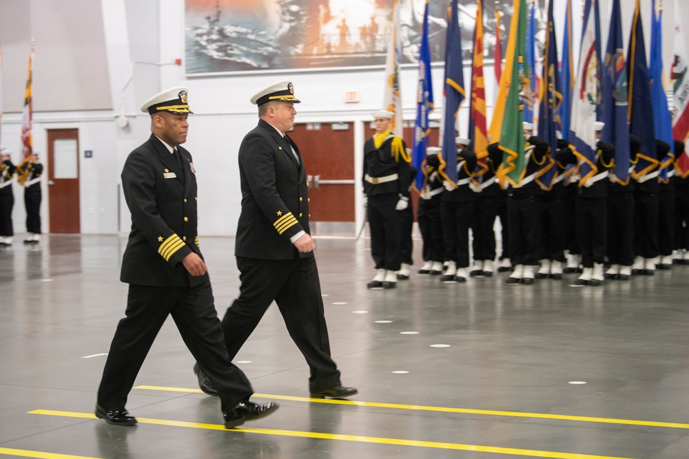 Pass-in-Review at US Navy Recruit Training Command