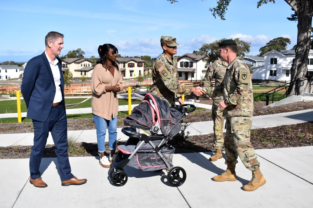 Presidio of Monterey hands over first keys to home in new, energy-efficient family housing area