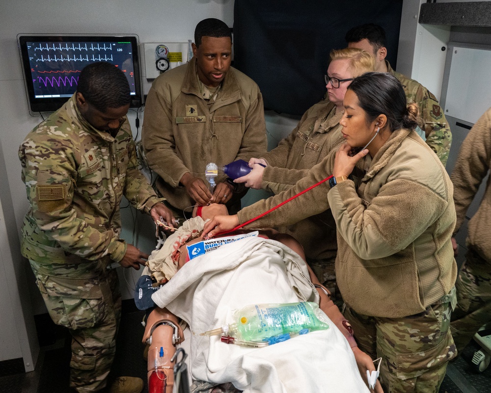 5th Medical Group Utilizes Trinity Health’s SIM Truck for Training Day