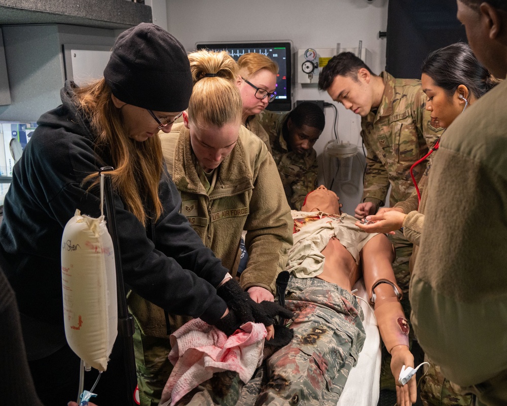 5th Medical Group Utilizes Trinity Health’s SIM Truck for Training Day