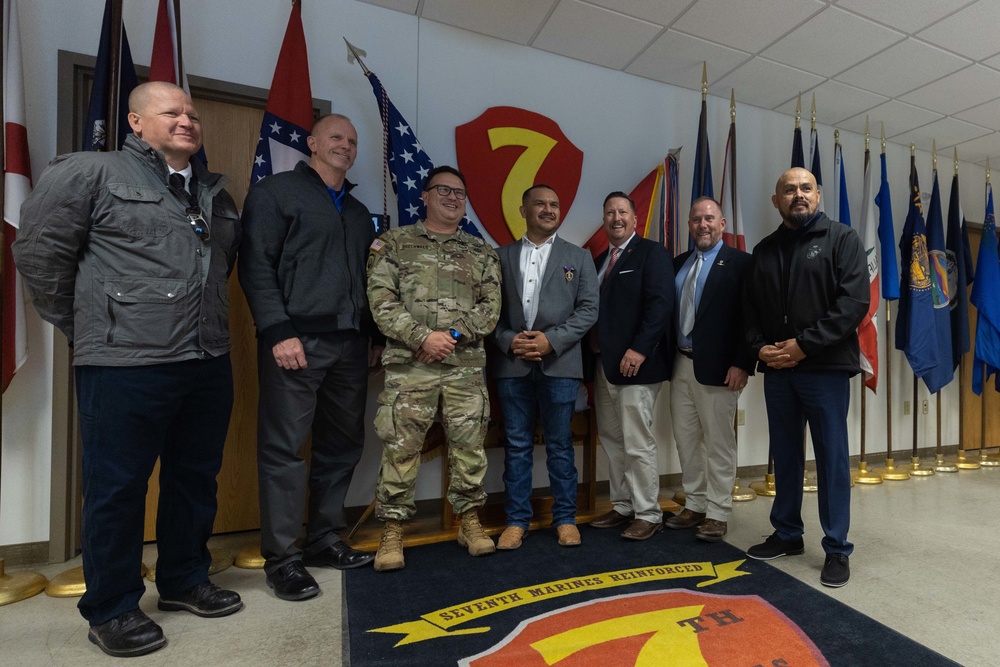 Gerardo Figueroa is awarded the Purple Heart