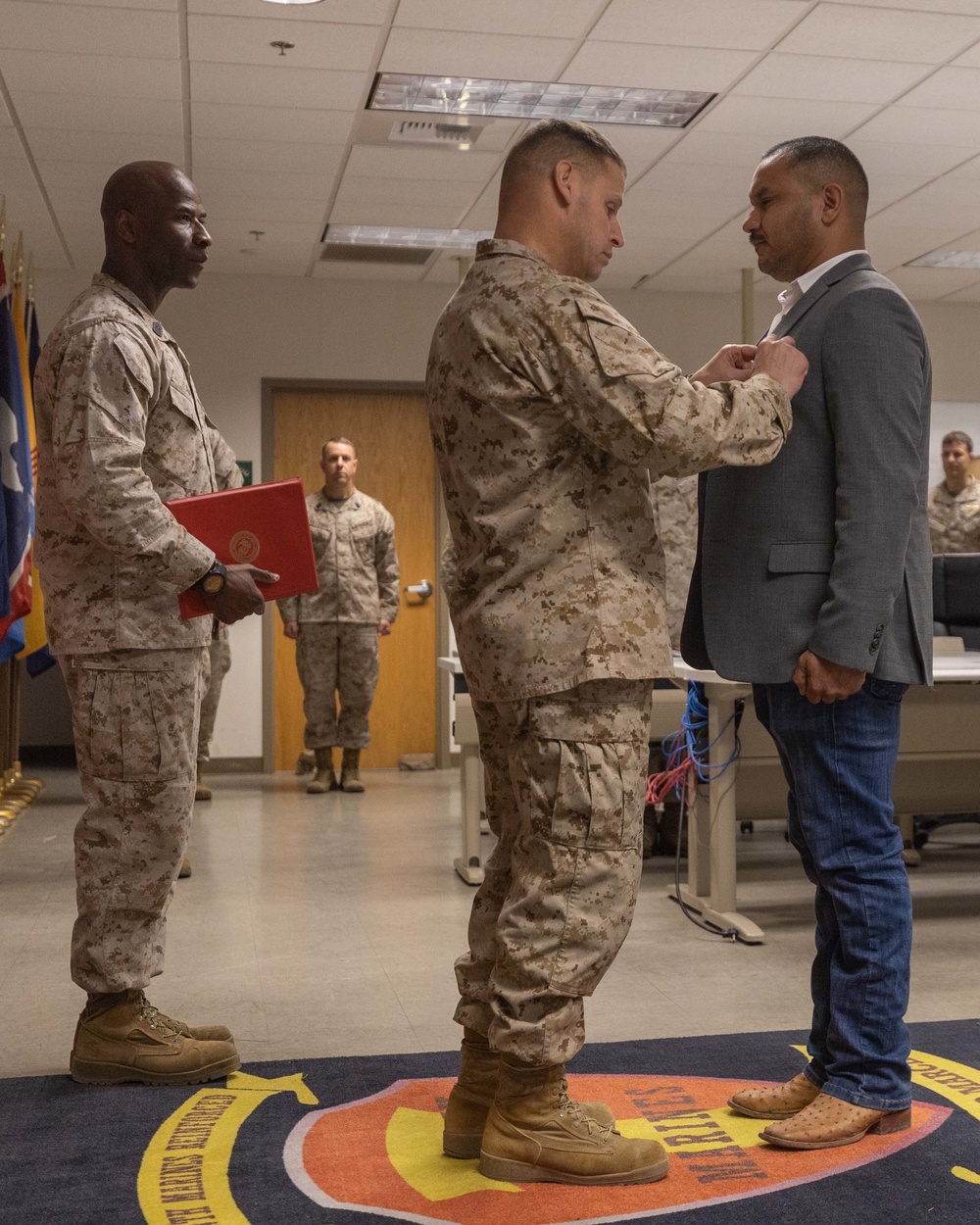 Gerardo Figueroa is awarded the Purple Heart