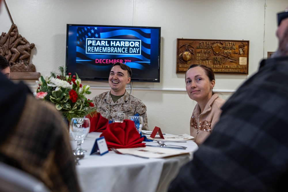 NCO, Marine of the Quarter celebrate their achievement with an Armed Services YMCA sponsored luncheon