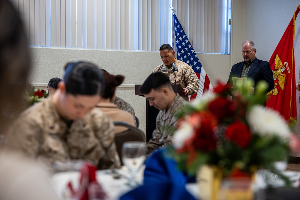 NCO, Marine of the Quarter celebrate their achievement with an Armed Services YMCA sponsored luncheon