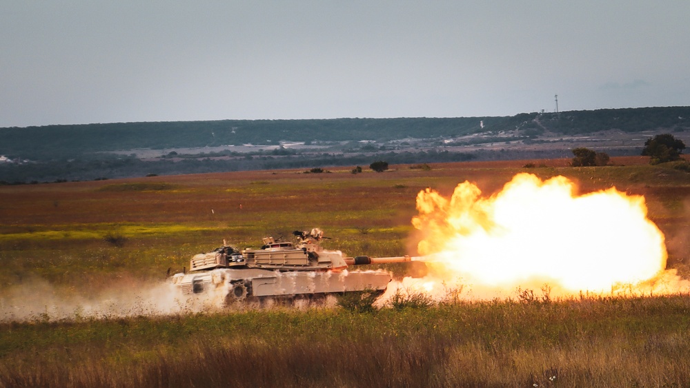 B Company 1-9 CAV Conducts Tank Gunnery