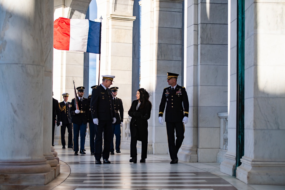 France Vice Chief of Defense Gen. Eric Autellet Participates in an Armed Forces Full Honors Wreath-Laying Ceremony at the Tomb of the Unknown Soldier