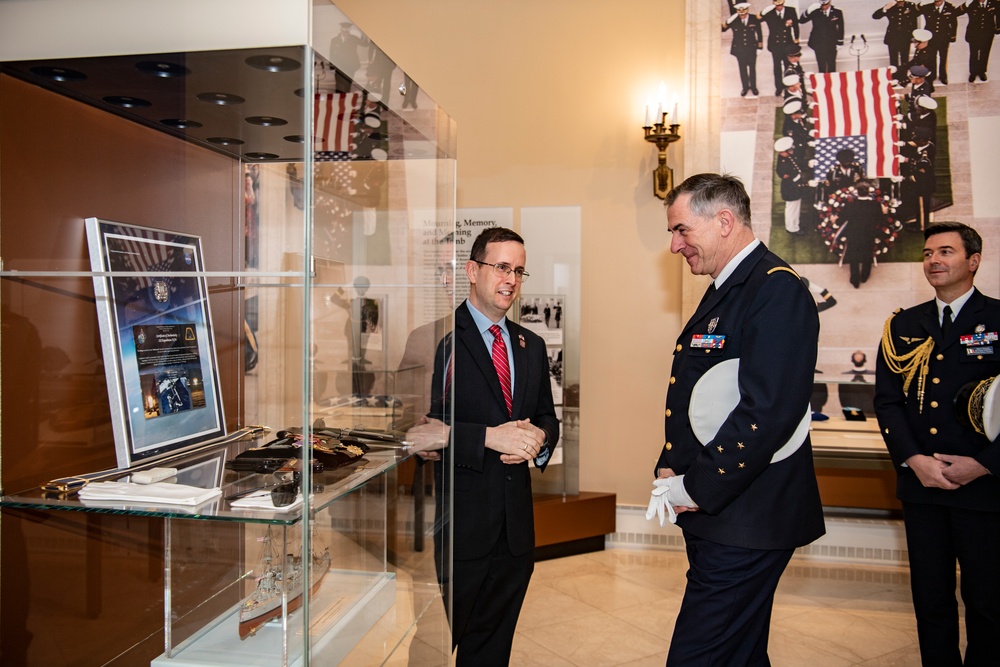 France Vice Chief of Defense Gen. Eric Autellet Participates in an Armed Forces Full Honors Wreath-Laying Ceremony at the Tomb of the Unknown Soldier