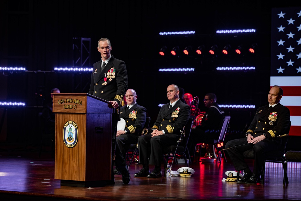 USS IWO JIMA CHANGE OF COMMAND